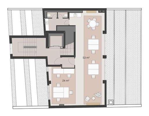 Grundriss 6. Obergeschoss