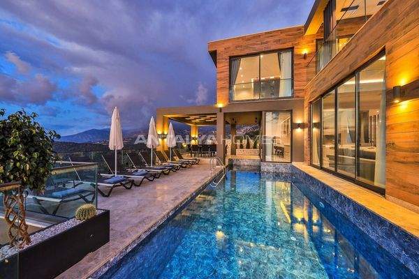 Villas with Indoor Pool and Rental Guarantee in Antalya Kalkan