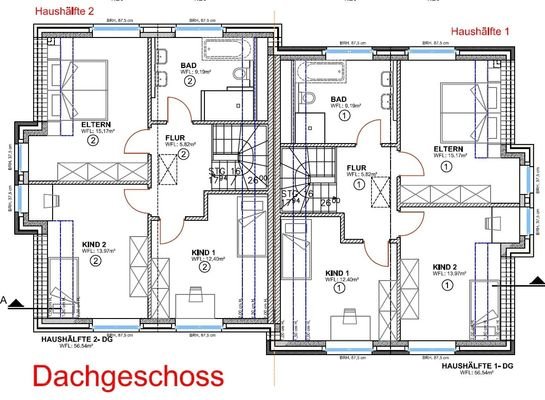 Grundriss DG - - Ausstattung gem. Baubeschreibung