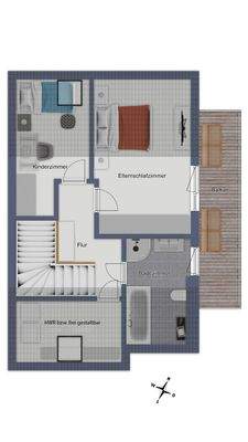 Maisonette-Ebene (DG)