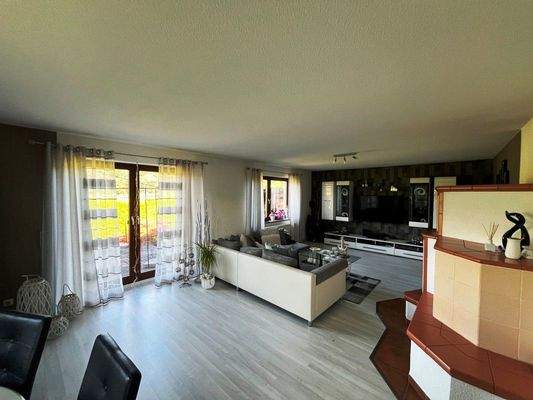 Wohnzimmer Blick zur Terrasse