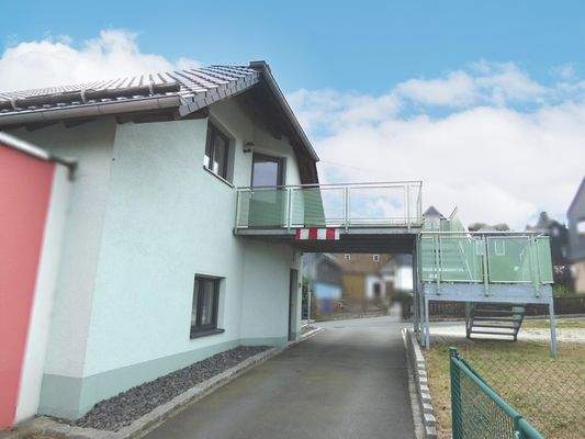 Ansicht Nord mit Zugang Wohnung