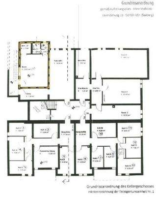 Grundrissanordnung