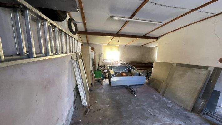 Blick in die Doppelgarage