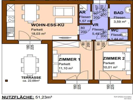 Plan Gartenwohnung West