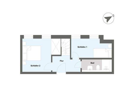 Grundriss WE 2 Souterrain