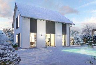 Ansicht Garten Winter