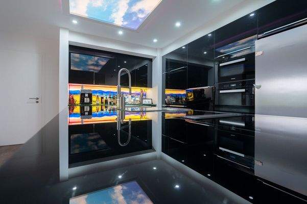 Küche in Szene gesetzt