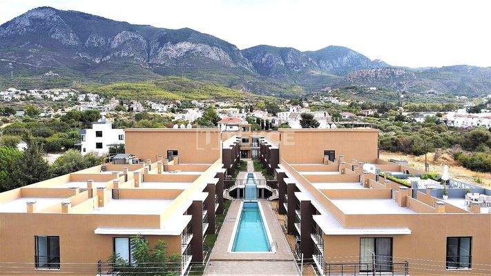 Furnished Apartment with Community Pool in Girne North Cyprus