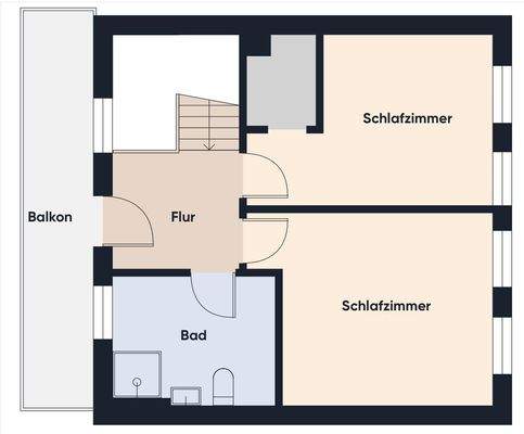 Grundrissplan ohne Maßstab DG