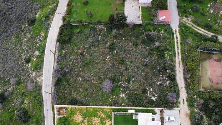 Kreta, Sternes: Grundstück mit Baugenehmigung in Akrotiri zu verkaufen