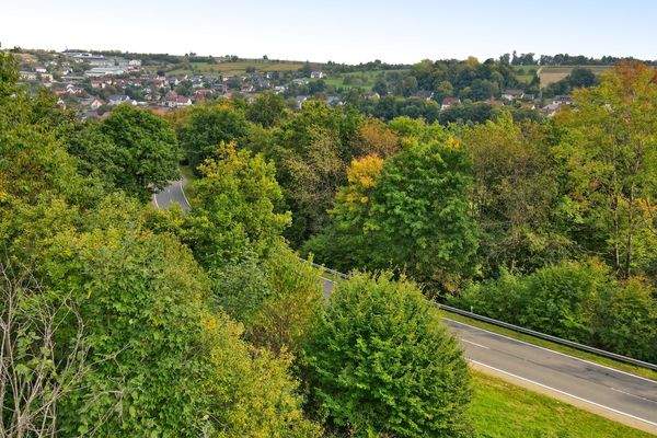 Aussicht vom Grundstück