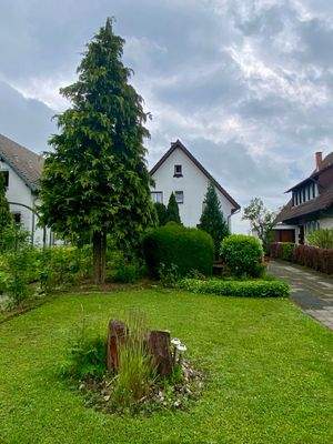 Rasen und Haus Nordseite