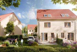 Neugebautes Doppelhaus inklusive Luft-Wärmepumpe