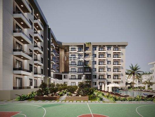 Real Estate with a Pool Near the Airport in Antalya