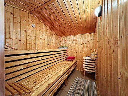 Sauna im Blockhaus