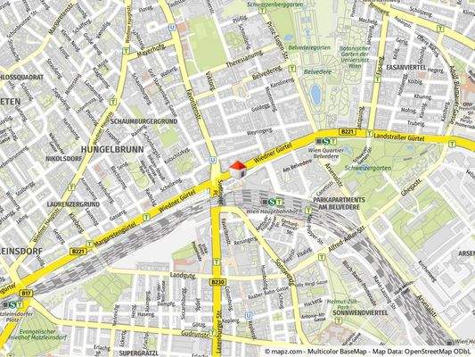 Geolyzer Kartenausschnitt