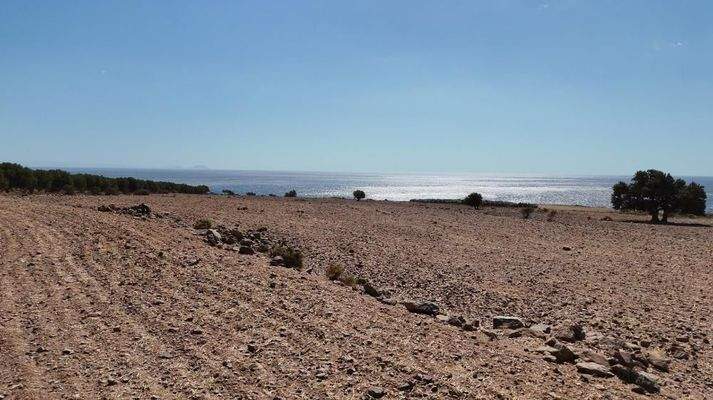 Kreta, Skaloti: Großes Baugrundstück mit Meer- und Bergblick an der Südküste