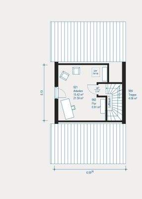 Geräumiger Arbeitsbereich