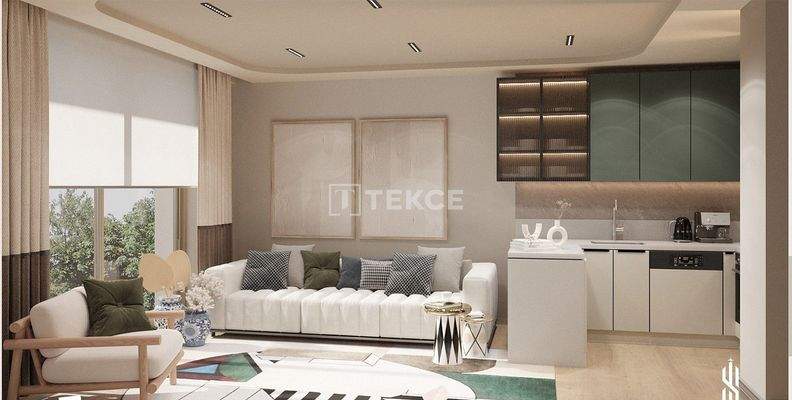 South Facing Apartments in an Extensive Project in Aksu Antalya