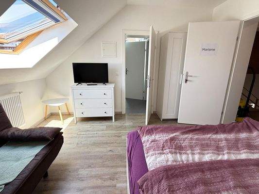 Schlafzimmer in Ferienwohnung 1