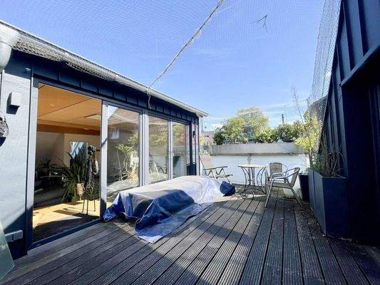 Sonnige Dachterrasse