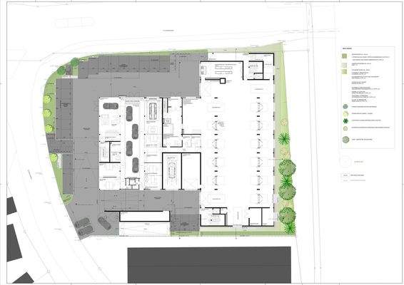 Lageplan aus Baugesuch