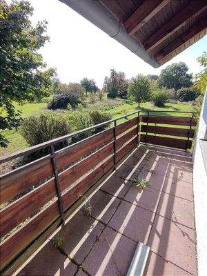 Balkon beim Schlafzimmer im DG