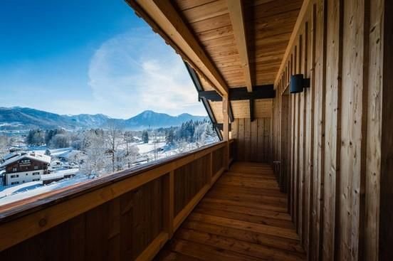 Balkon im Winter