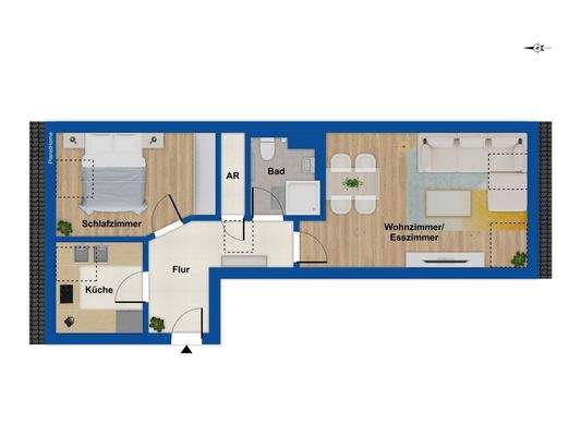 Grundriss Wohnung 21