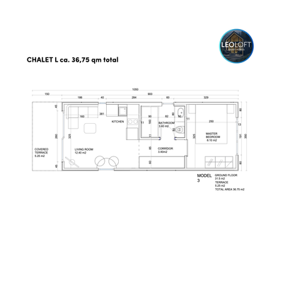 CHALET L - ca. 36,75 qm