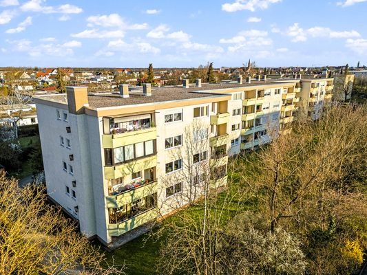 Ansicht Wohnanlage Vogelperspektive