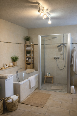 Badezimmer - virtually staged