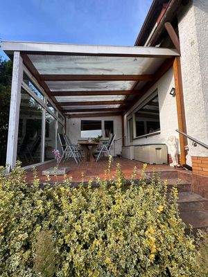 Terrasse Blick vom Garten