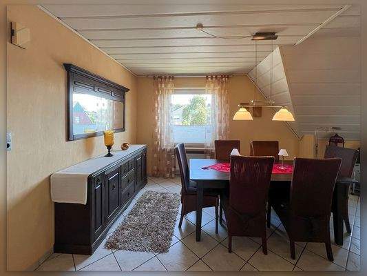 Essbereich im Dachgeschoss