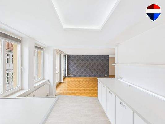 Blick zum Wohnbereich