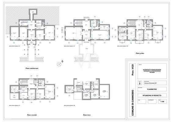 PLANIMETRIE PROGETTO VILLA SASSO