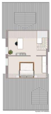 Grundrissskizze Spitzboden