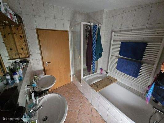 Bad mit Dusche und Badewanne