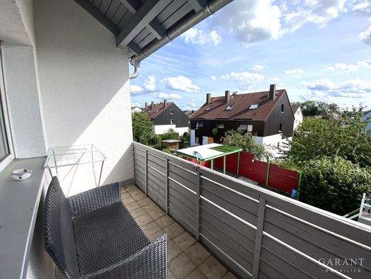 Blick auf den Balkon