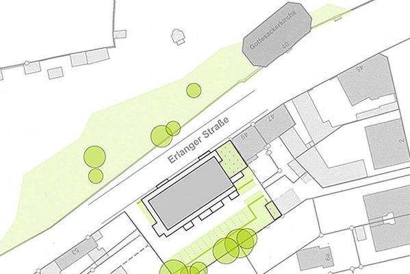 Zentrale Lage in der Bayreuther Innenstadt