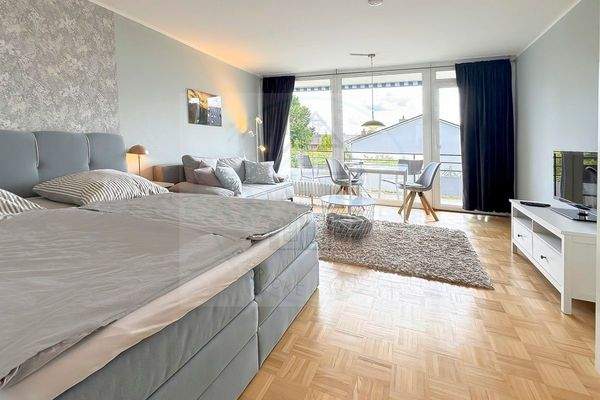 FeWo Bricke Wohnzimmer Balkon