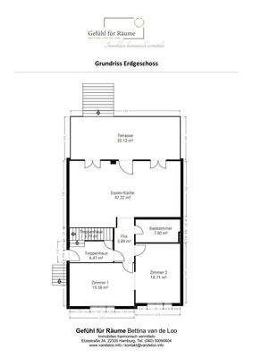Erdgeschoss Grundriss mit Logo