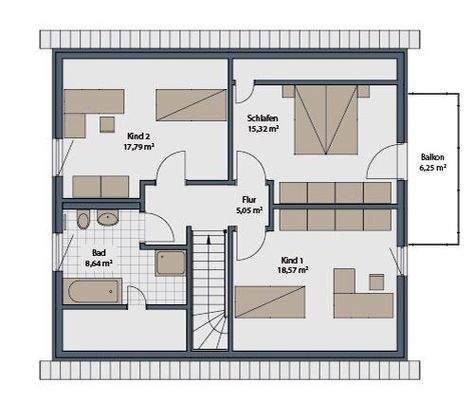 Grundriss Obergeschoss