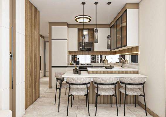 Flats in a Complex with Pool in Güzeloba, Antalya