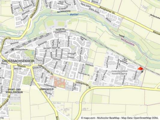 Geolyzer Kartenausschnitt