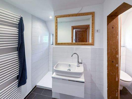 Duschbad neben der Tenne