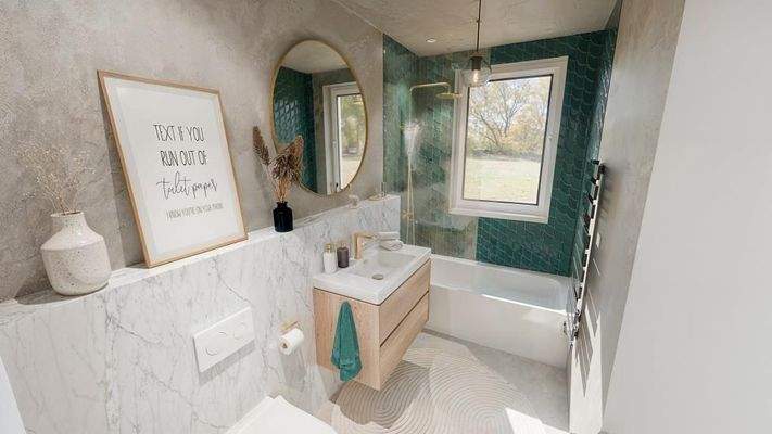 Eines von 2 Badezimmern!