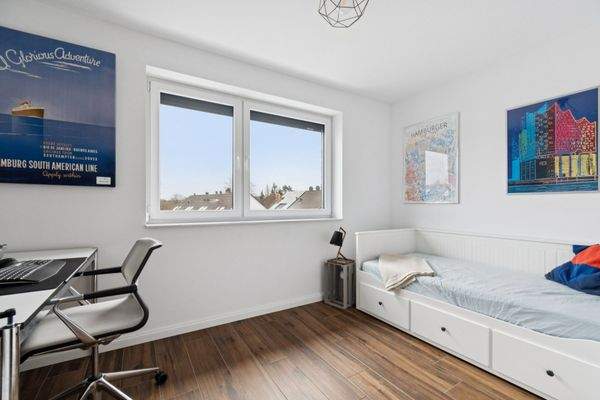 Eines der drei Schlafzimmer