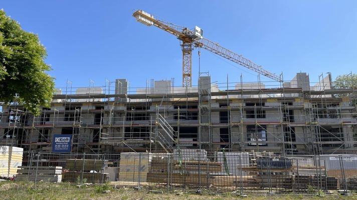 Baustelle Ende Mai
